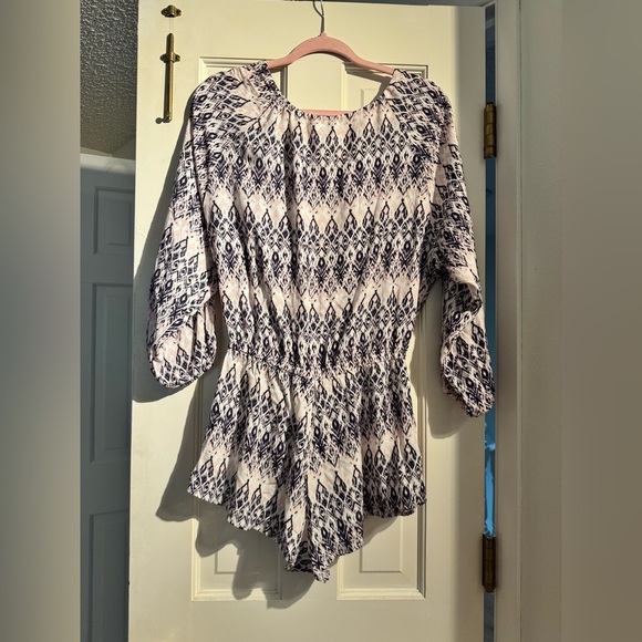 NEW Eberjey Revolve Rumba Reed Romper Pink Tie Since Small/Medium NWT - Picture 4 of 7